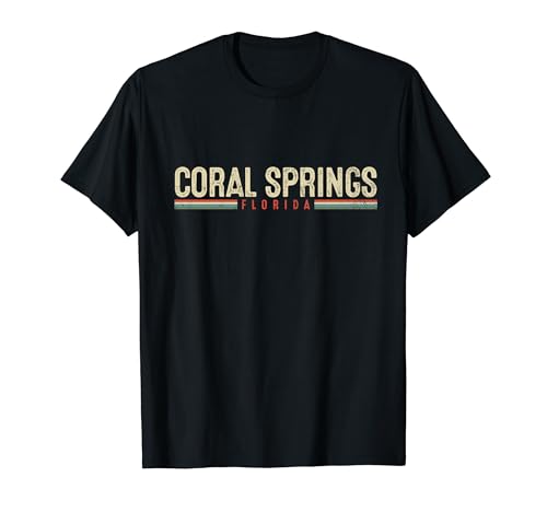 Coral Springs Florida Retro Vintage Gift T-Shirt