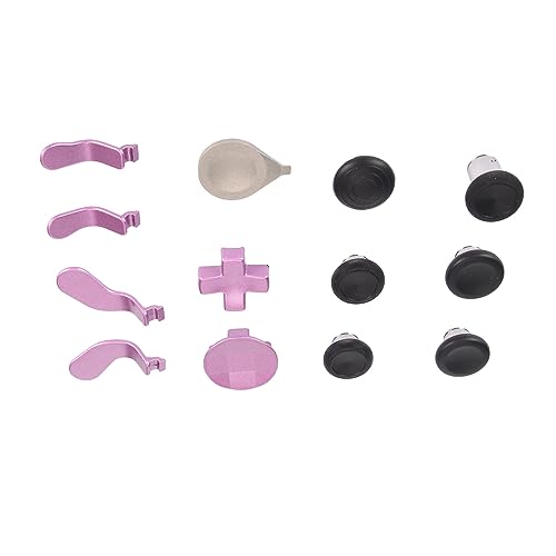 Image of 13 in 1 Metal Thumbsticks for One Series 2, Replacement Gaming Controller Accessory Kit, Metal Mod 6 Swap Joysticks, 4 Paddles, 2 D Pads, 1 Tool (Violet)