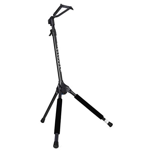 Ultimate Support GS-100+ Genesis Series Plus Guitar Stand w/ Locking Legs, Hanging Yoke, and One-Touch Lock Mechanism