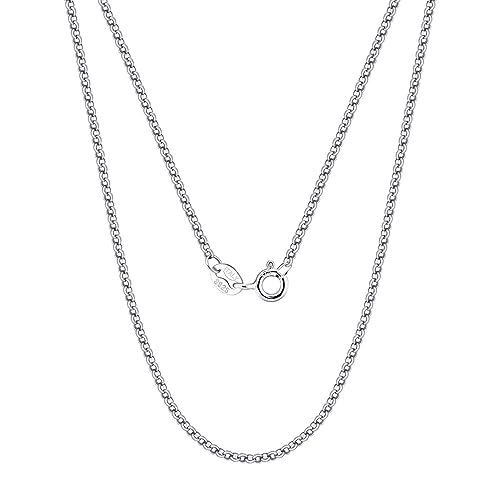 Collier chaîne en argent anti-noircissement pour éviter les allergies de peau