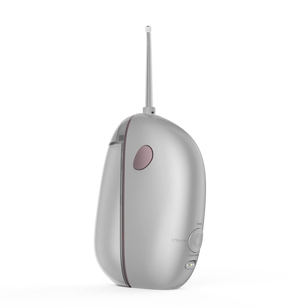 Kanduo JSY Irrigador Bucal Flosser de Agua portátil, Limpieza de Dientes, irrigador Oral Inteligente eléctrico, 3 Modos de Limpieza Eléctrico Portátil (Color : Silver)