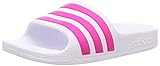 Adidas Unisex Kinder Adilette Aqua Dusch-& Badeschuhe, Weiß (Footwear White/Real Magenta/Footwear White), 38 EU