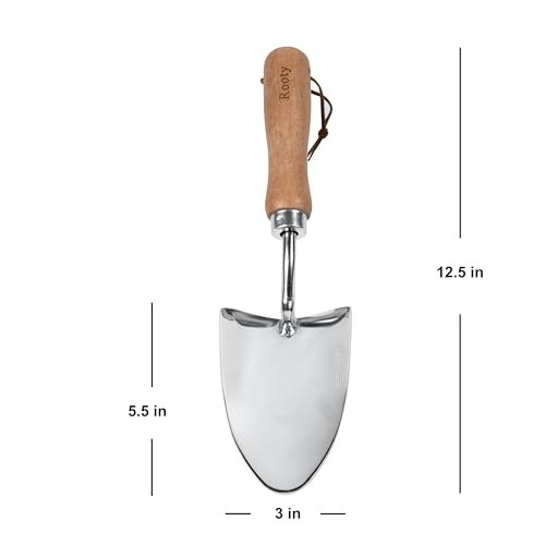 Set de herramientas de jardinería Rooty 3 piezas acero inoxidable miniatura 2