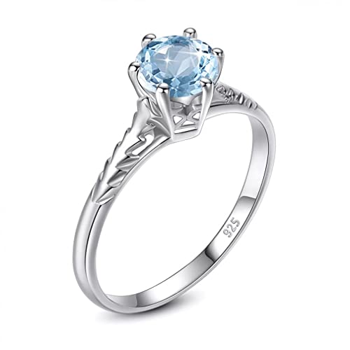 Bague aigue-marine argent 925, le cadeau idéal pour femme