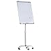 Produktbild Vinsetto Whiteboard mit 360° Rollen, Magnetisch Flipchart Staffelei, Trocken Abwischbar, Höhenverstellbar, Mit Stiftablage, Magnete, Radiergummi, Alu-Legierung 92 x 62 x 162-194 cm