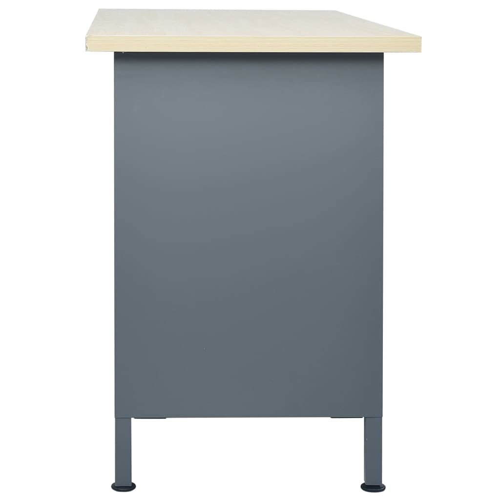 ShGaxin Banco de Trabajo, Mesa De Trabajo Taller, Caballete Mesa, Banco Herramientas, Bancada De Trabalho, Caballete para Mesa, de Acero Negro 120x60x85 cm