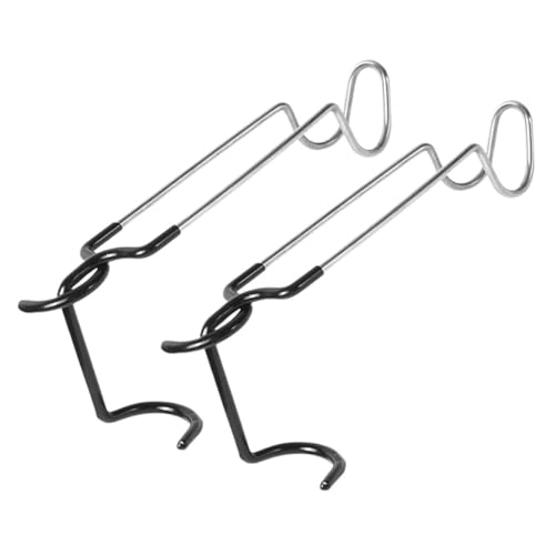 Abaodam 2Pcs Camping Light Hook Sturdy Iron Pole Hanger for Tents Lanterns Portable Outdoor Camping Accessory Easy to Install for Hiking Fishing