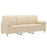 Ce canapé 3 places, qui se démarque par son design moderne et ses coussins décoratifs, sera un excellent endroit pour discuter, regarder la télévision ou simplement vous détendre.