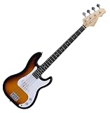 Rocktile Puncher Preci Style E-Bass (Bassgitarre, geteilter Tonabnehmer, 22 Bünde, Griffbrett in Rosewood Optik) sunburst