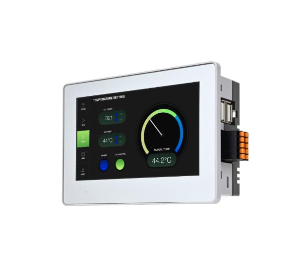 Image of HG1J-4FT22TG-S, TFT Displays & Accessories 4.3in TFT 16 Million Colors Projected Capacitive Touchscreen, Silver Bezel