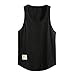 KUKICAT Débardeur Homme Coton T-Shirt sans Manches Maillot Tank Top Haute Débardeur Homme Dim Sexy Musculation Fitness Gym Gilet Été Casual pour Homme avec Encolure Rond Débardeurs 104% Coton Vest