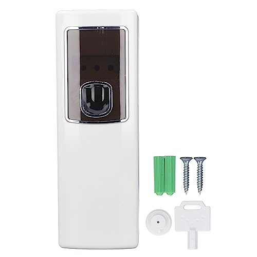 Dispensador automático de Rociador de aire de fragancia con sincronización inteligente para montaje en pared en interiores Material ABS Tamaño compacto 8,5 x 23,7 cm Perfecto