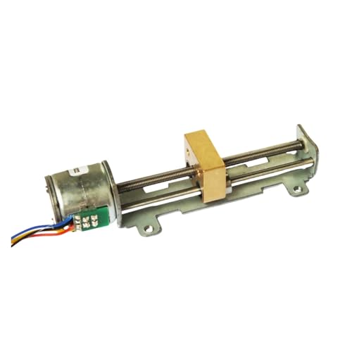 FNYUVNFAF Arrancador Paso a Paso de Alto Empuje, 20 mm, 2 Fases, 4 Cables, Deslizador de Tornillo Lineal Largo, posición de Tuerca de Cobre, Impresora láser 3D XYZ DIY