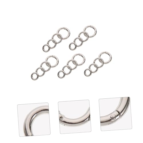 Anillos con resorte Hohopeti de alta durabilidad para colgar llaves y accesorios 3