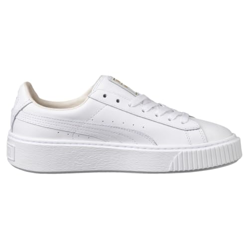 Image of Puma Womens Basket Platform Core Adults Female White Basketball Sneaker