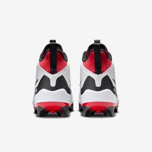 Nike Nike Alpha Menace Strong Men's Football Cleats (II5139-102, White/University Red/Dark Smoke Grey/Black) Size 8
