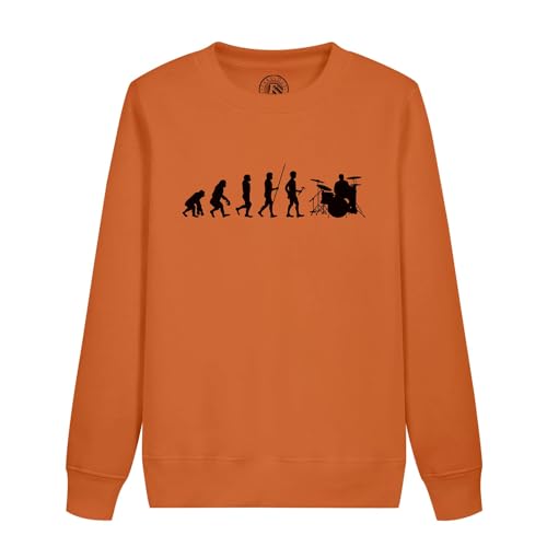 Sweatshirt enfant évolution batterie rock pour enfant fan de musique