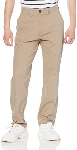 Amazon Essentials Men's Relaxed-Fit Casual Stretch Khaki Pant, Khaki Brown, 38W x 32L