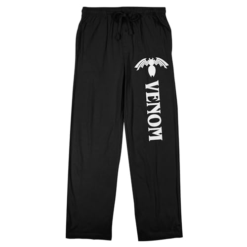 Marvel Universe Venom Publishing Art Men's Black Sleep Pajama Pants