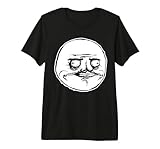 Me Gusta Face Meme Men's Premium Tri-Blend T-Shirt, Black, Large