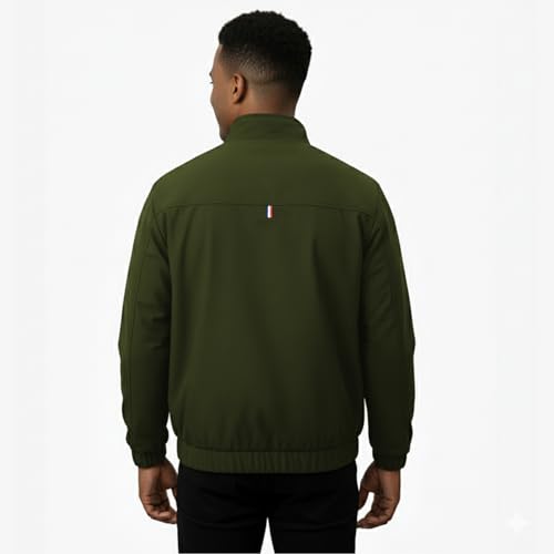 Image of NINQ Winter Jacket - Windproof Poca Cloth with Fur, Zipped mandarin Collar, 2 Front Pockets & Side Arm Pocket, Casual & Sportswear jackets for men