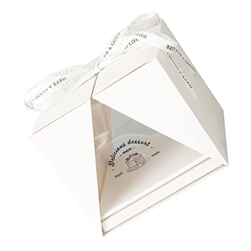 HOLIDYOYO Box Transparent Cake Box Birthday Cake Carrier for Easy Transport and Display for Weddings Parties Showers and Special Occasions