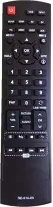 HITORE Remote Control Compatible for Panasonic TV - Please Match The Image with Your Old Remote (Black)