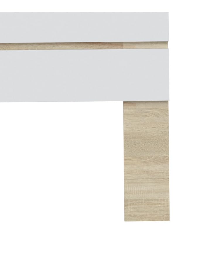 Home Heavenly® Cabecero Ébano – Cabezal para Cama de 90 cm – Diseño Moderno y Compacto – Tablero Melamina con Fijación a Pared – 100x3x126 cm