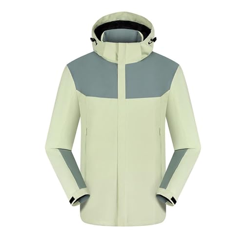 Abrigo Hombre Largo, Anorak Hombre Abrigo Invierno Chaqueta Exterior Impermeable con Capucha Forro Polar Caliente Acolchado Resistente al para Actividades al Libre