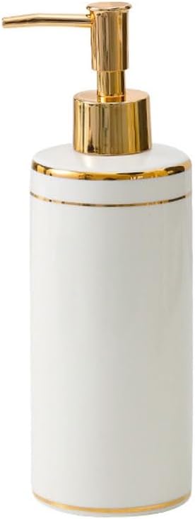 Liquid Soap Dispenser for Kitchen Lotion Dispenser Ceramic Hand Sanitizer Bottle Press Bottle Creative Bathroom Lotion Shampoo Shower Gel Bottle Sub-Bottl Bathroom Soap Dispenser Pump(A)