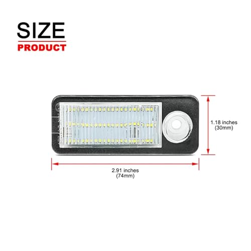 Luces de matrícula LED para Audi A6 C5 y Avant 1998-2005 plafones blancos OEM 4B9943021 4