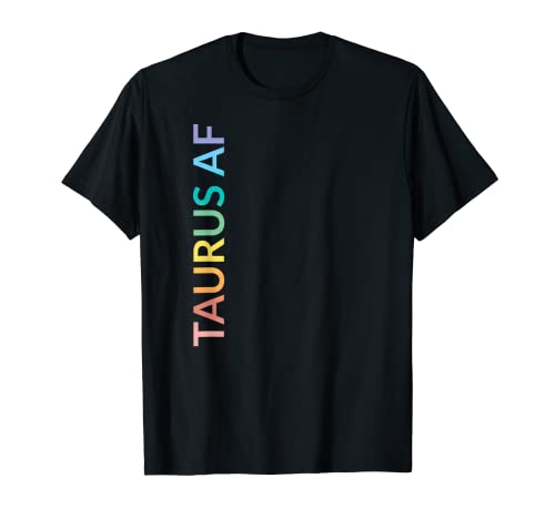 Rainbow Astrology April Mayo Regalo de Cumpleaños Tauro AF Camiseta