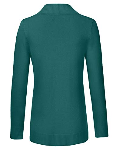 J. LOVNY Women's Open Front Draped Knit Long Sleeve Pocket Sweater Cardigan (S-3XL)3