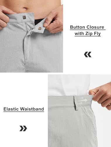 Image of Libin Men's Hiking Cargo Shorts with Zipper Pockets