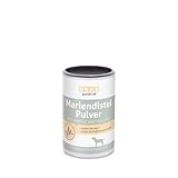 GRAU - das Original - 100% reines Mariendistel Pulver, schützt die Leber, trägt zur Zellerneuerung bei, 1er Pack (1 x 120 g), Ergänzungsfuttermittel für Hunde