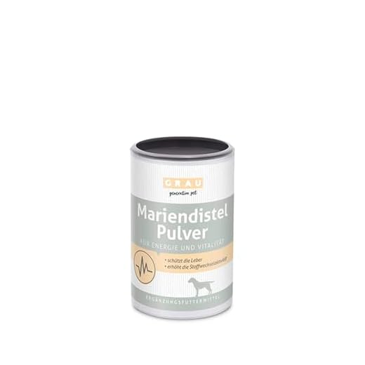 GRAU Mariendistel Pulver für Hunde 120g