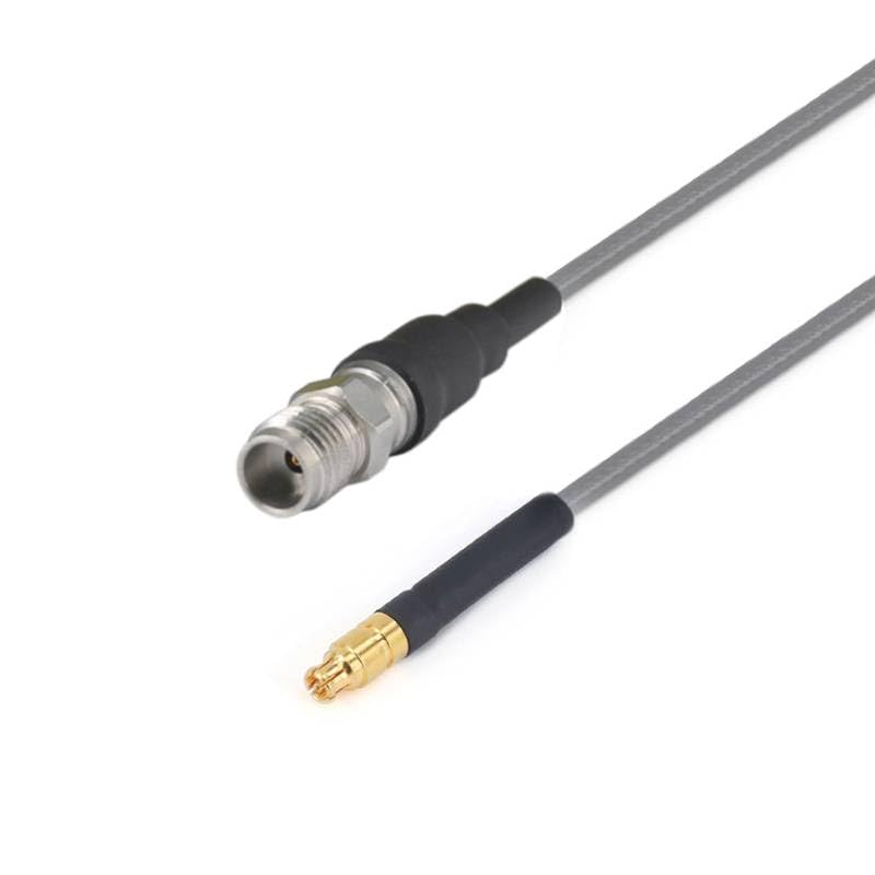 RF Cable Assembly, 1.85mm Female to GPPO Female, DC-65GHz, Low Loss Phase Stable (500 mm)