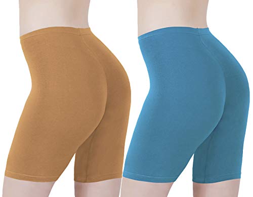 Image of Buy That Trendz Cotton Lycra Tight Fit Stretchable Cycling Shorts Womens | Shorties for Active wear /Exercise /Workout /Yoga /Gym /Cycle /Running Red Grey Combo Pack of 2