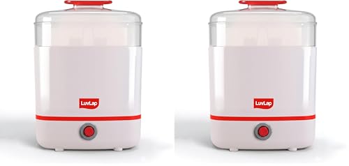 Image of LuvLap 3-in-1 Electric Steam Sterilizer, Sterlizer for Baby Products, Kills 99.9% Germs, 8 Minutes Superfast Sterilization, Keeps Items sterile for up to 24 Hours* (Pack of 2)