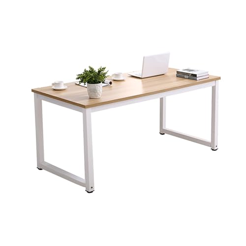 パソコンデスク デスク オフィス 机 PC テレワークベーシック 勉強机 ワーク computer desk PC作業台 在宅勤務 リモート用 おしゃれ【組立簡単】 ウッド+ホワイト 80x60x74cm