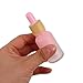 TEHAUX 5pcs 15ml Gradient Pink Frosted Glass Dropper Bottles for Essential Oils and Perfume, Mini Travel Containers for Skincare and Beauty Salon Use