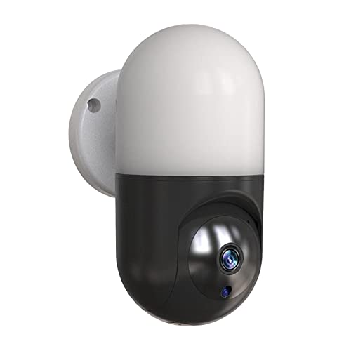 ZOOMELLA Camera Wall Lamp IP 360° Auto Tracking Night Vision Security Camera Light, Motion Detection, HD Surveillance, Outdoor/Indoor Smart Security Lamp, Black Deal
