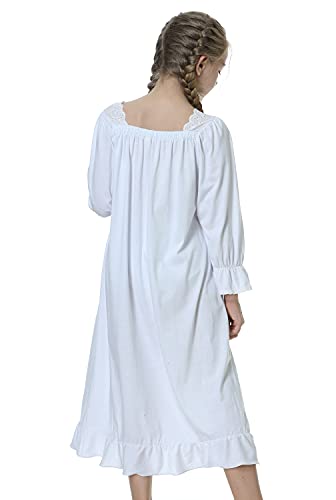 Lovely Girls Princess Nightgown Soft Cotton Sleepwear Kids 3-12 Years2