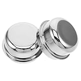 SOPOTUTU Tapas Antipolvo de Cojinetes para Remolque de Aluminio 2 Piezas, Cubiertas Centrales del Cubo Resistentes, Protección contra Polvo para Accesorios de Remolque, Uso Automotor