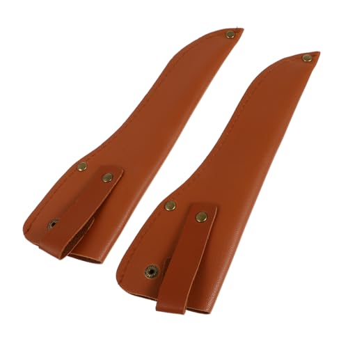 OFFSCH 2pcs Leather Knife Cover Protective Sleeves for Home Kitchen Knives Nonstick Coating Break Resistance Fine Workmanship Accessories for Chefs