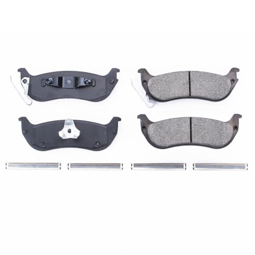 Image of PowerStop Rear Brake Pads for Chrysler Pacifica 2004-08 - Z17 Ceramic Brake Pads with Installation Hardware, 17-998