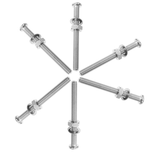 Toyvian Pernos de Fijación para Escaleras de Piscina, Tornillos de Acero Inoxidable, 6 Unidades, Accesorios para Escaleras Subacuáticas y Repuestos para Piscinas
