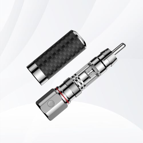 Tertullus 4 Pcs Hifi Rca Plug Carbon Fiber rhodium plated Rca Jack Cable Connector Adapter Audiophile Locking RCA Connector solderless - Image 3