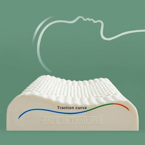 Almohada de látex tamaño completo con espuma viscoelástica miniatura 4