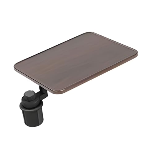 Plateau de bureau suspendu de voiture rectangulaire et son support de tasse à 360°